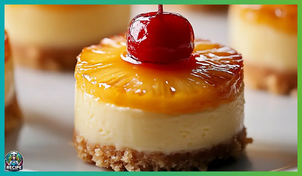 Easy Mini Pineapple Cheesecakes
