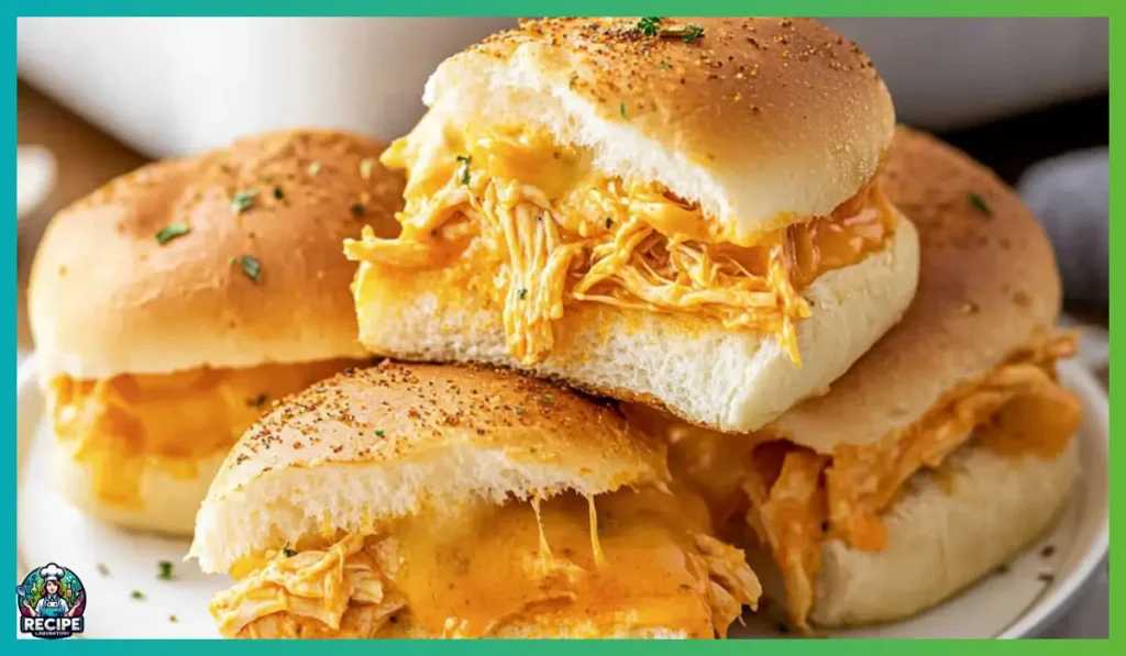 Buffalo chicken sliders