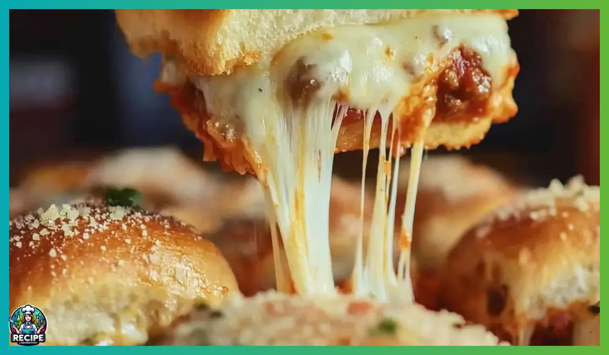 cheesy meatball sliders
