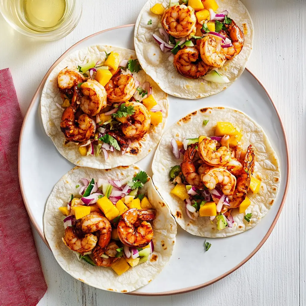 Spicy shrimp tacos