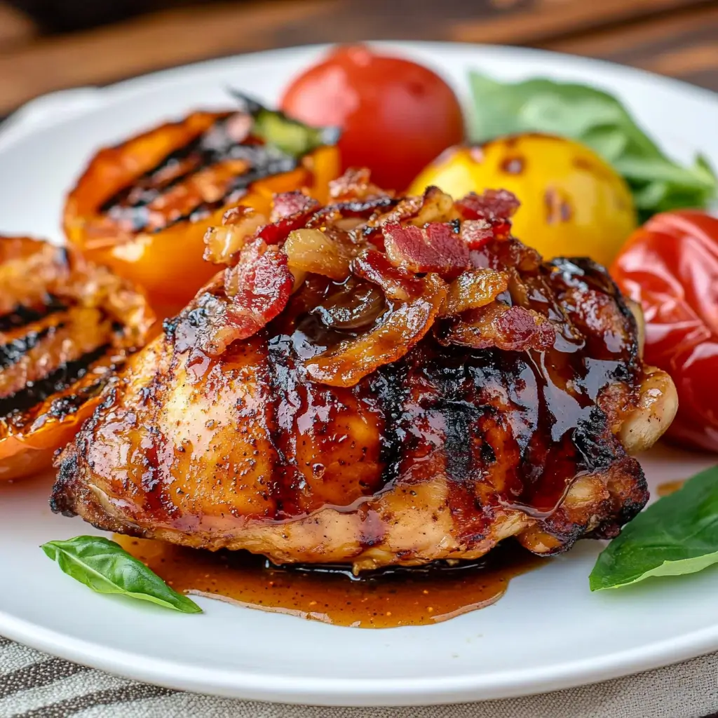 Sticky glazed chicken