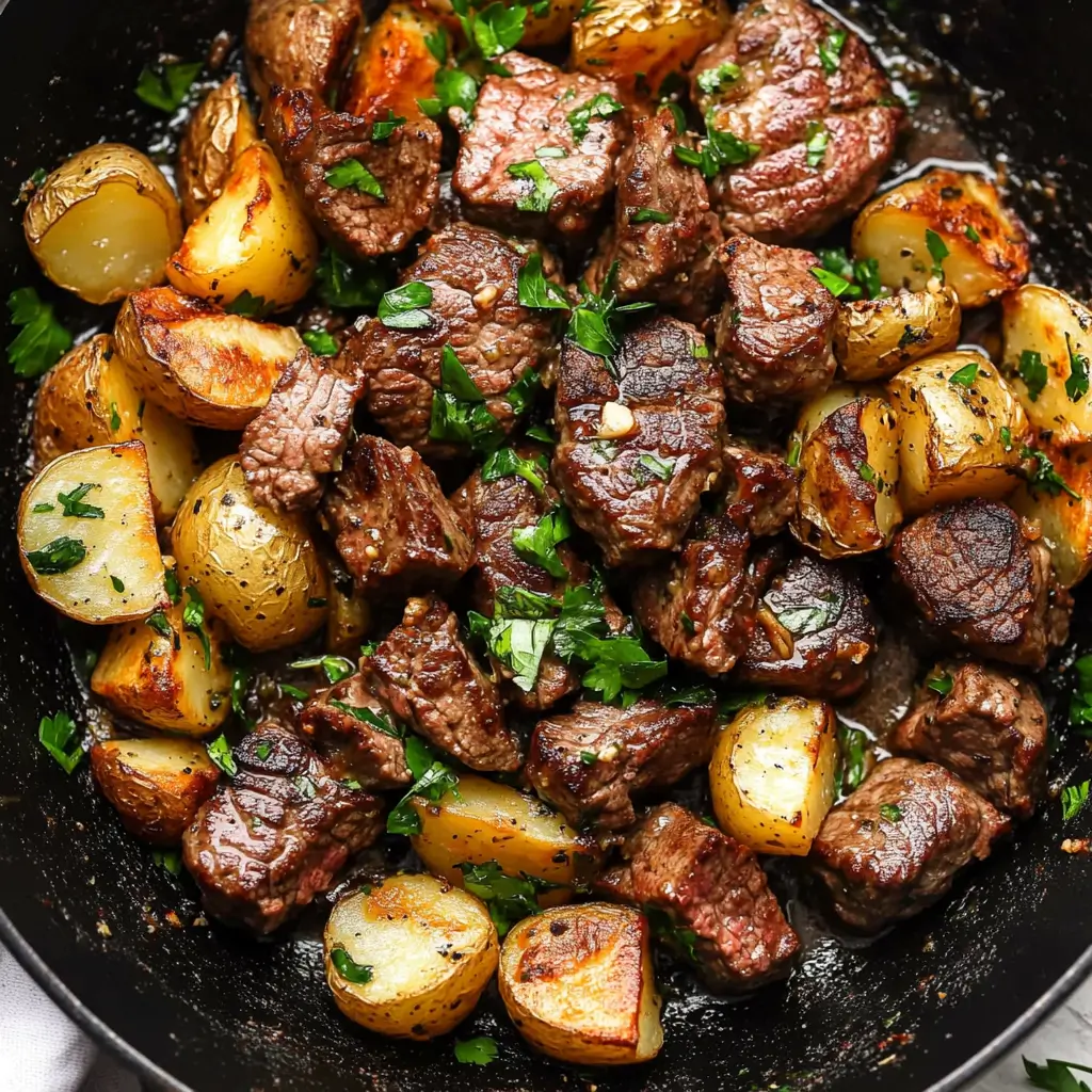 Garlic Herb Steak Bites