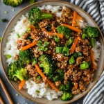Teriyaki ground turkey