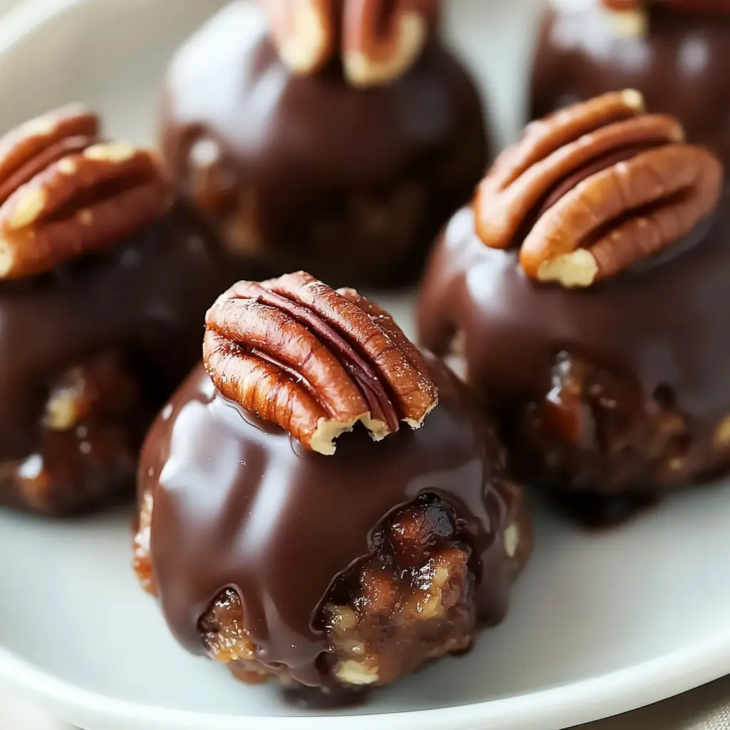 Chocolate pecan bites