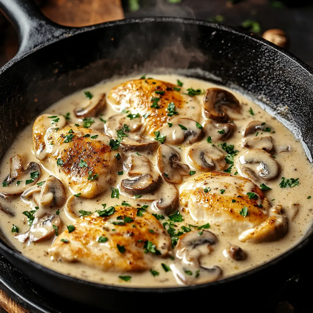 Creamy garlic chicken