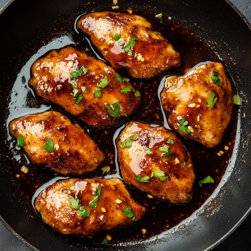 Sticky Garlic Honey Chicken
