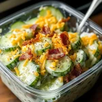 Creamy cucumber salad