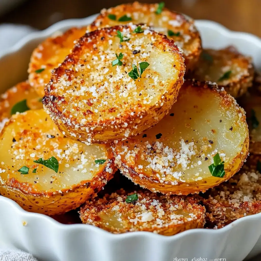 Crispy Parmesan potatoes