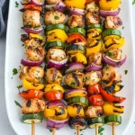 Grilled chicken kabobs