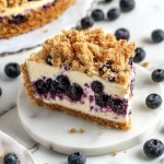blueberry crumble cheesecake