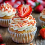 Strawberry Crunch Cupcakes