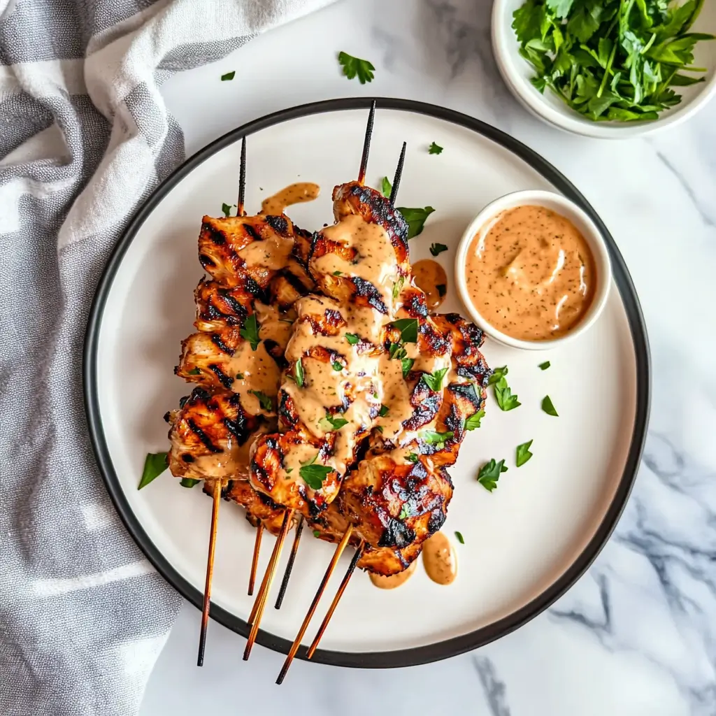 Bang Bang Chicken Skewers 