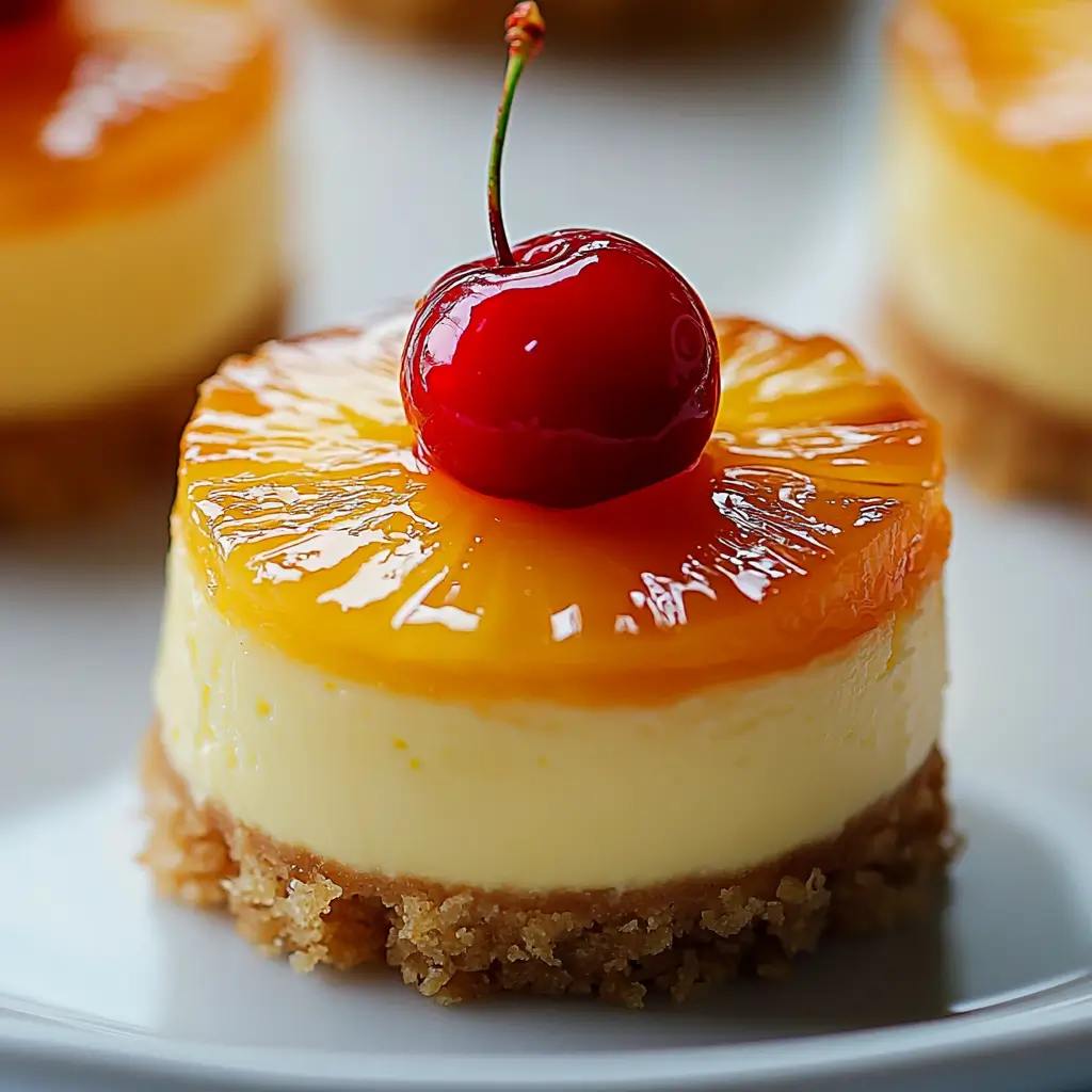 Easy Mini Pineapple Cheesecakes