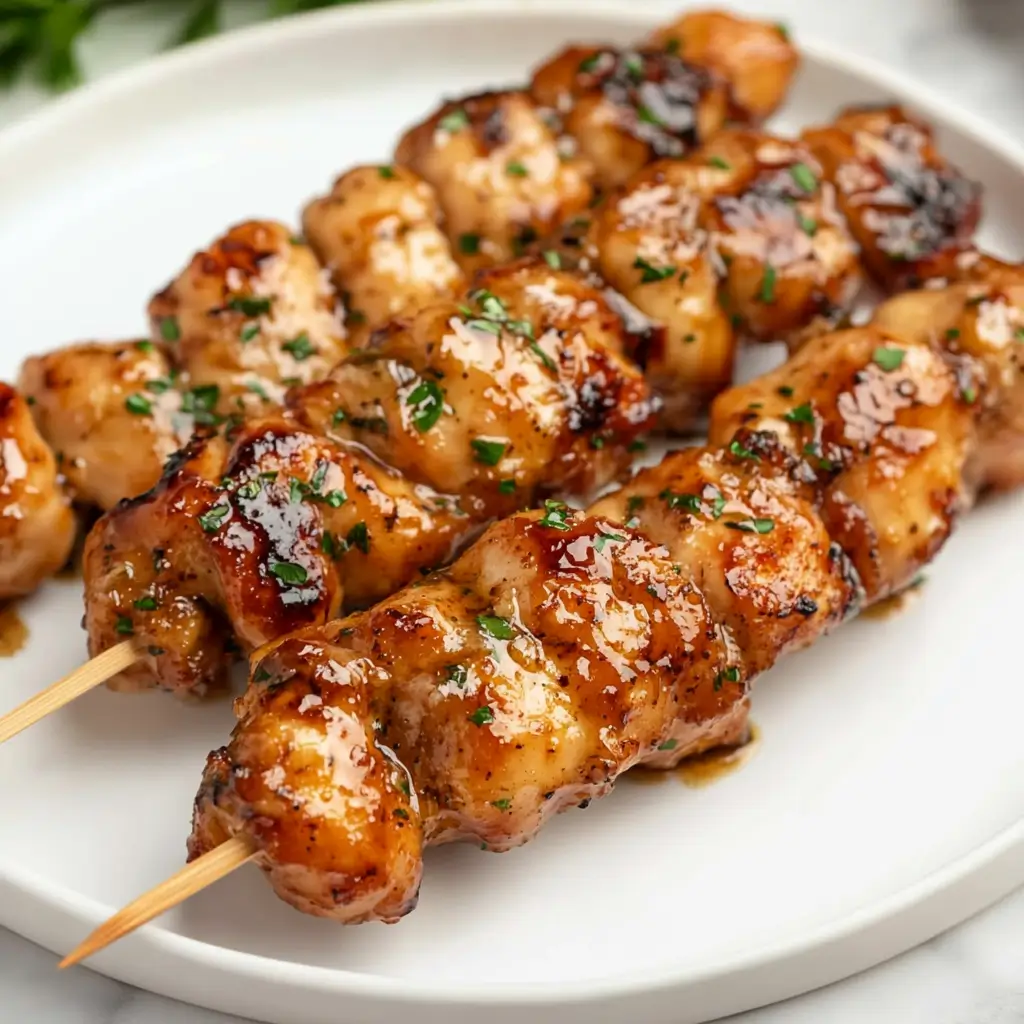 Air fryer chicken skewers