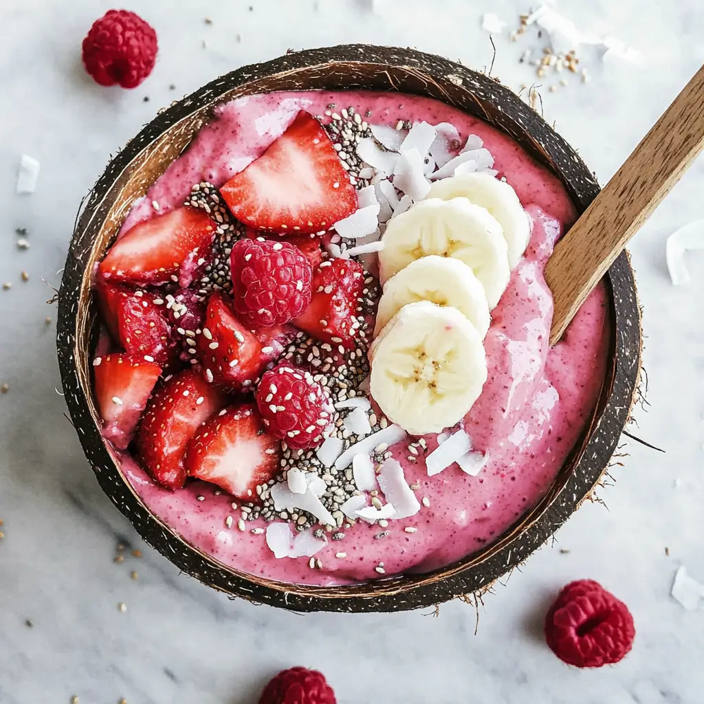 Strawberry Banana Smoothie Bowl