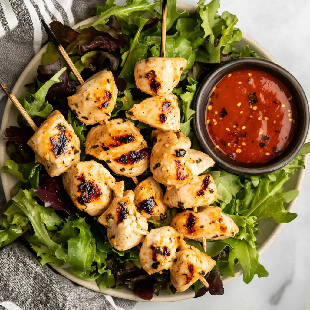 Spicy Chicken on Skewers