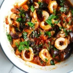 squid with arugula