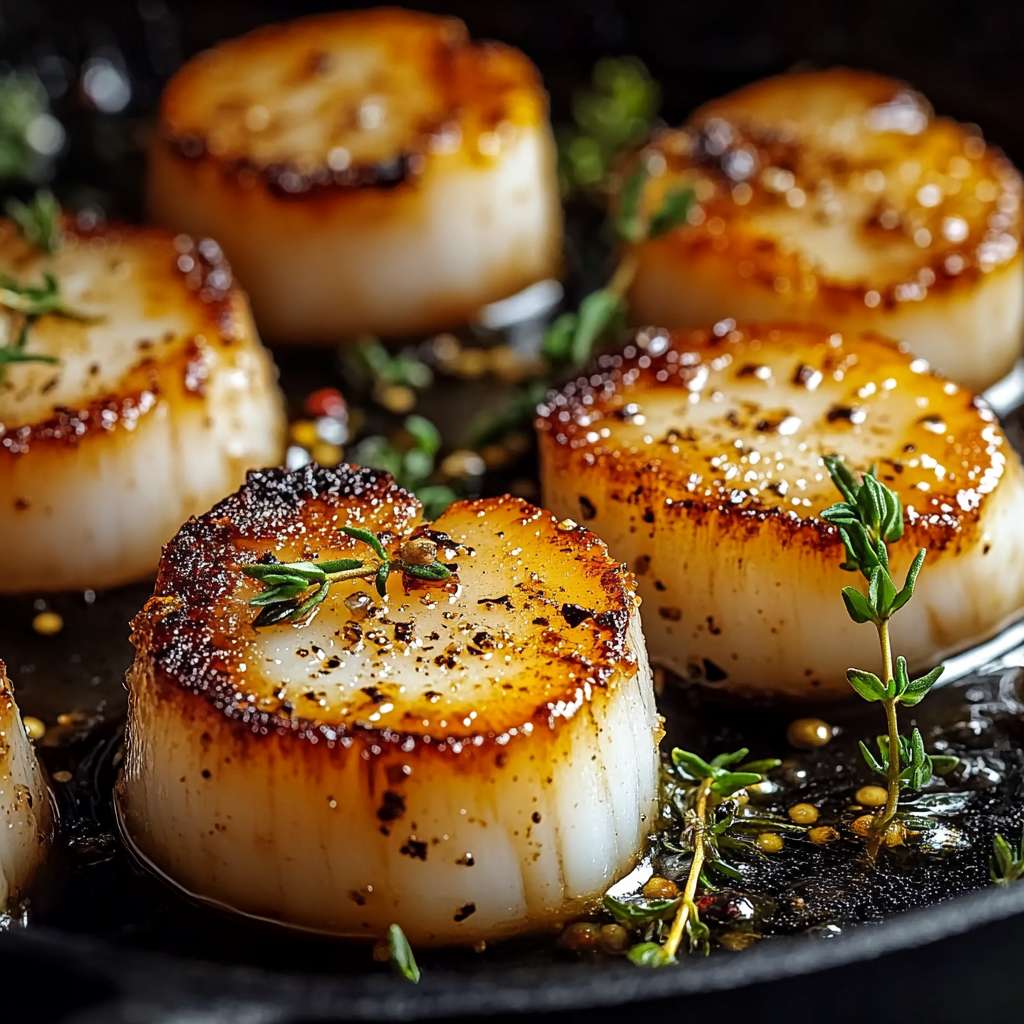 Easy Seared scallops
