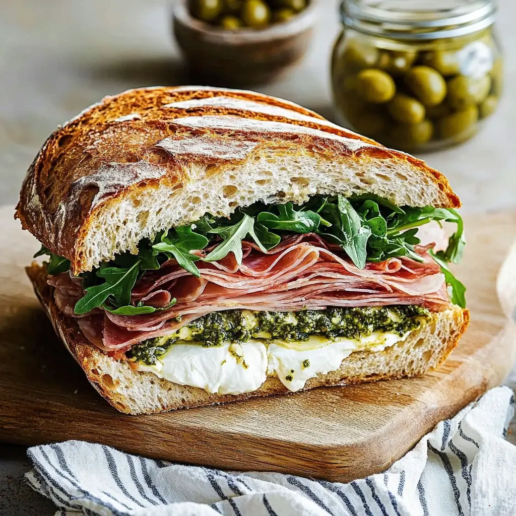 Italian ciabatta sandwich