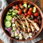 Greek chicken bowls
