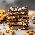 Chocolate Pretzel Caramel Bark