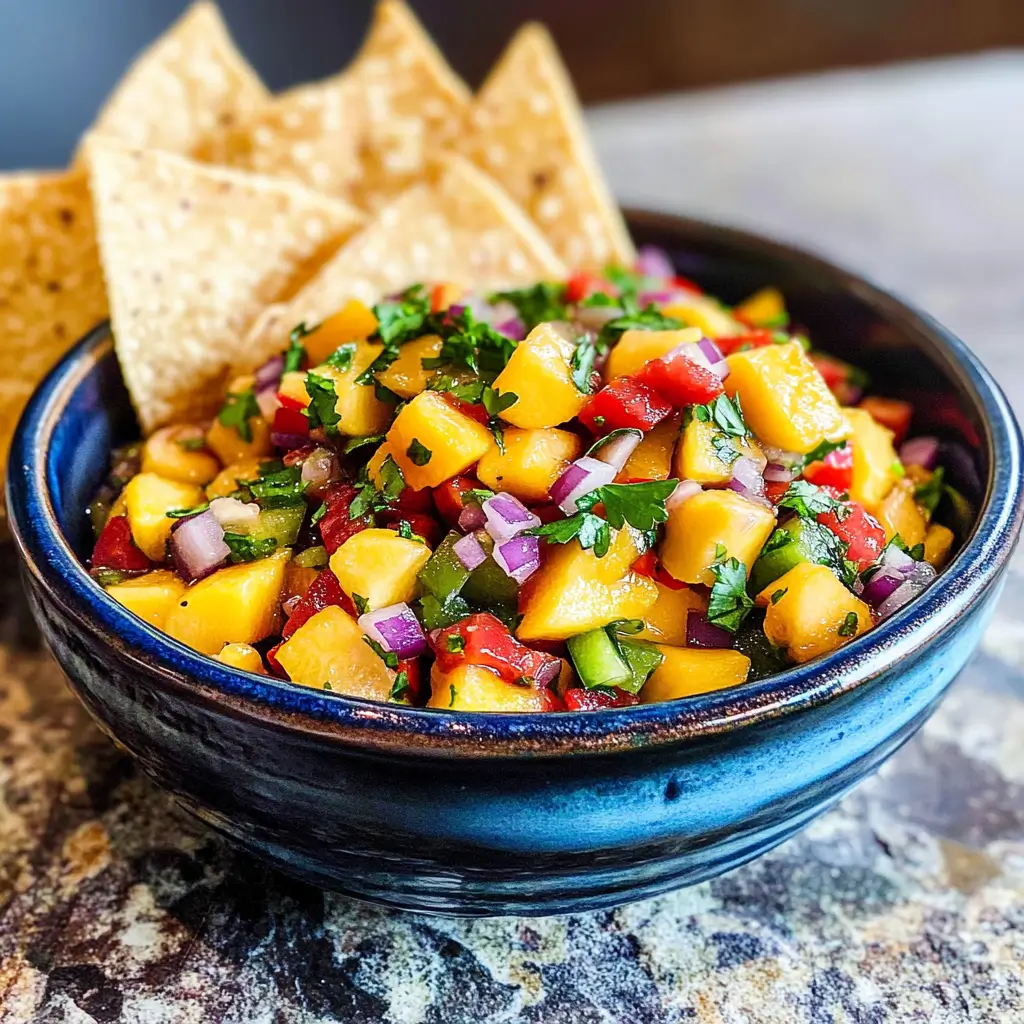 Fresh peach salsa