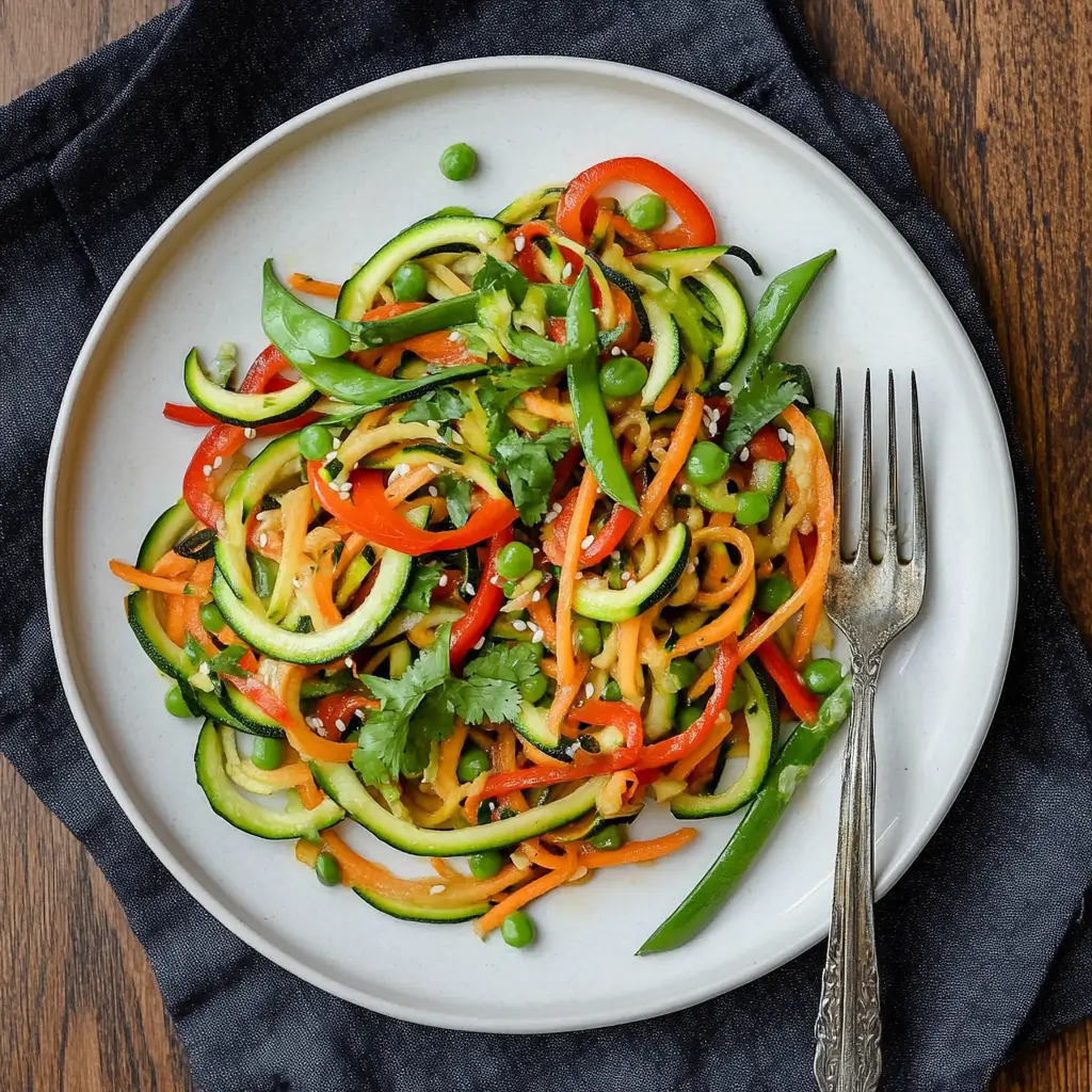 stir-fried veggie noodles