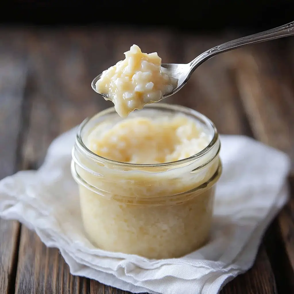 Lemon vanilla rice pudding