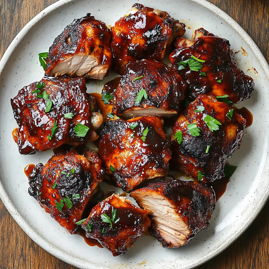Oven-baked BBQ chicken