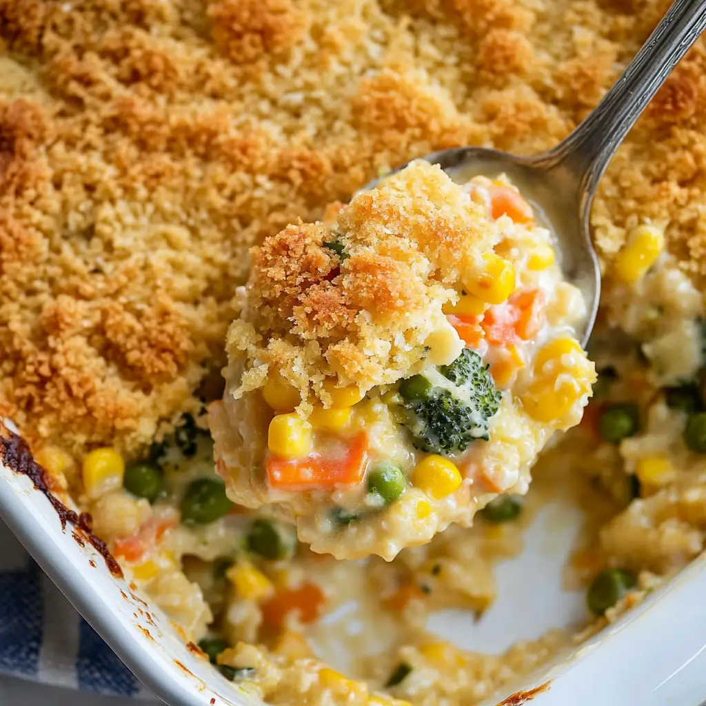 Cheesy vegetable casserole