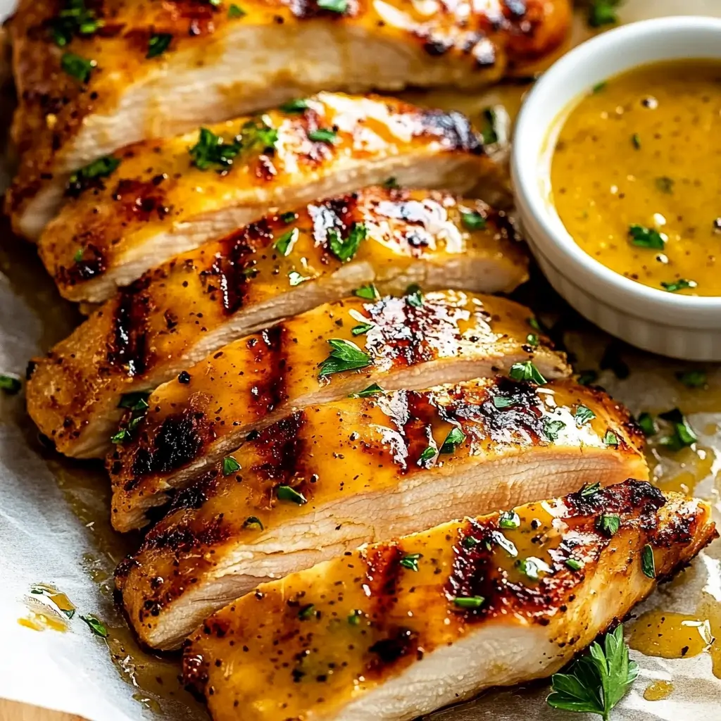 Grilled honey mustard chicken