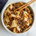 Beef and cabbage stir-fry